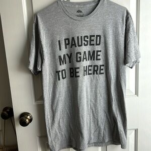Video Gamer Humorous Word Phrase Men’s Casual T-shirt